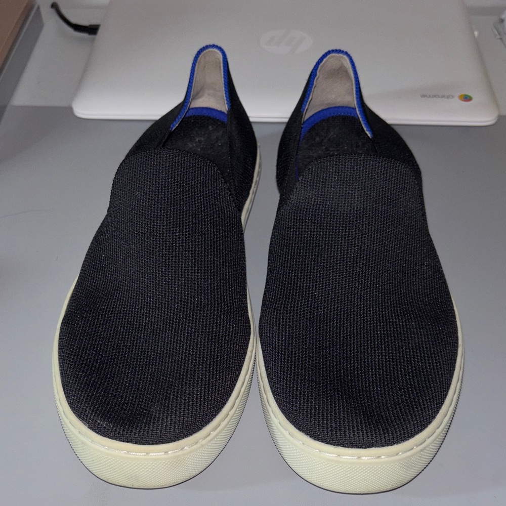 Rothy's Black and Blue Loafers